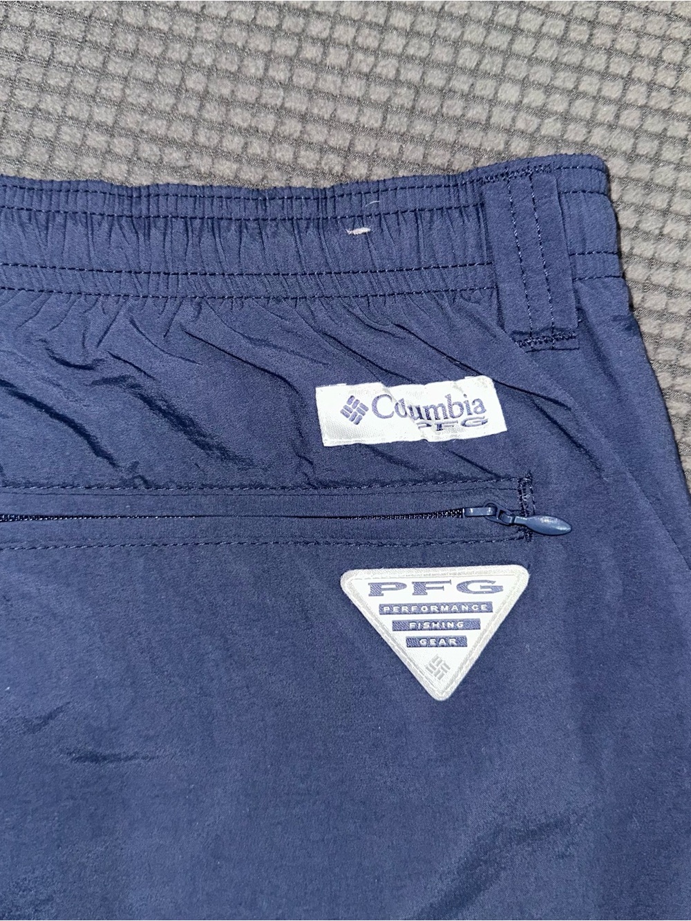 Columbia PFG Navy Swim Trunks Mens XXL Mesh Lined Shorts - Picture 6 of 7